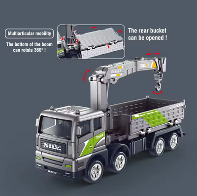 1Pc ABS Inertial Engineering Truck Model - Assortment