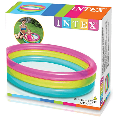 Intex Rainbow Baby Pool - 34" x 10"