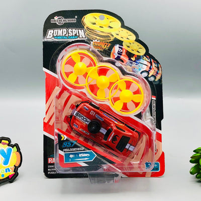 Catapult Friction Bump Spin Metal Car Toy