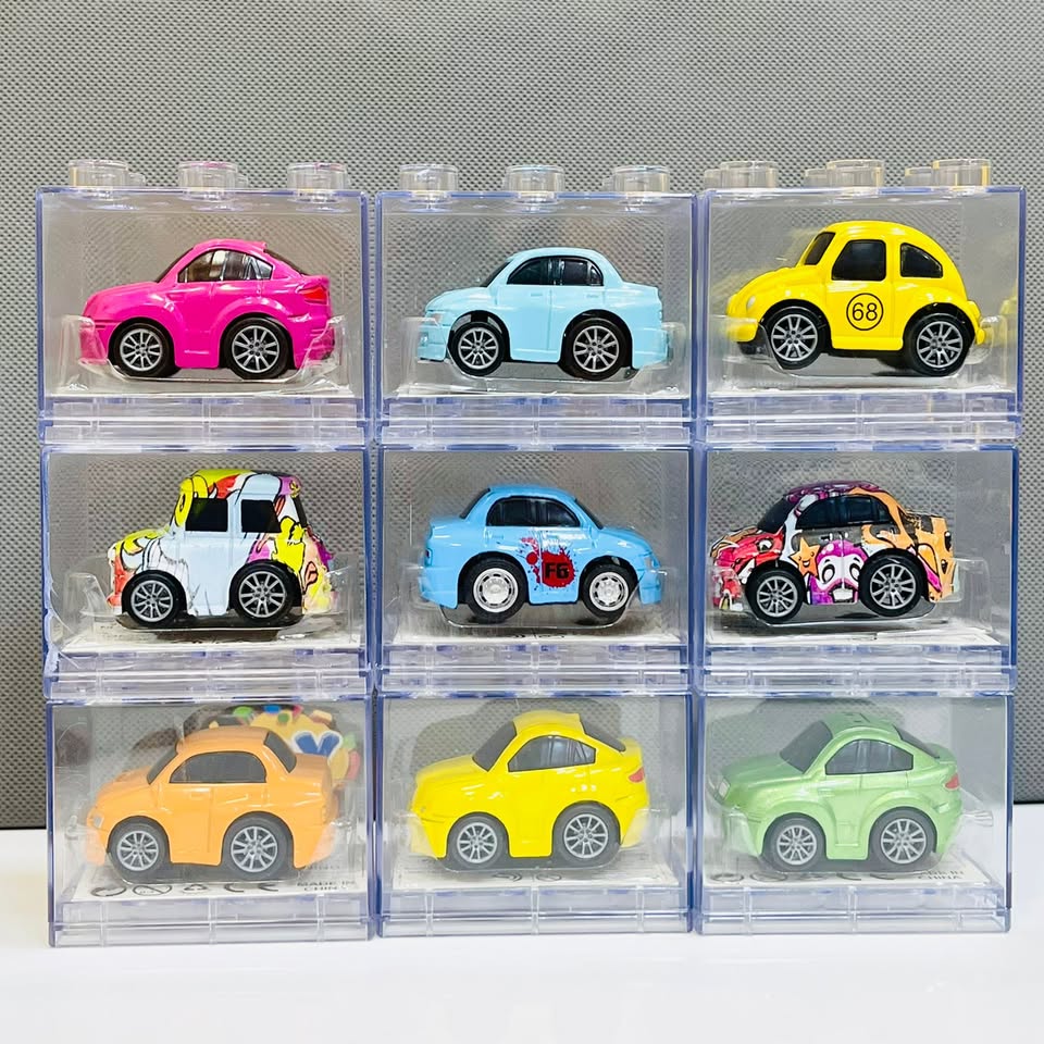 1Pc Diecast Car With Acrylic Display Box-Assortment