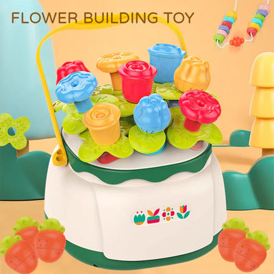 Huanger Montessori Flower Nails Bucket