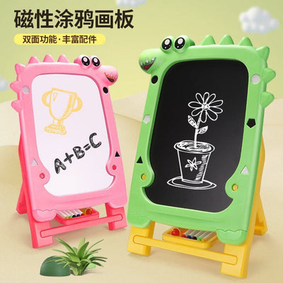 Kids Double-Sided Dinosaur Drawing Board