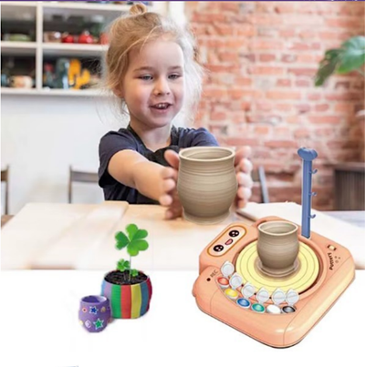 Electric DIY Kids 3D Clay Pottery Machine