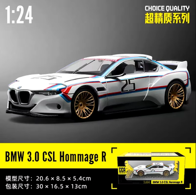1:24 Diecast BMW 3.0 CSL Hommage R Licensed Model Car