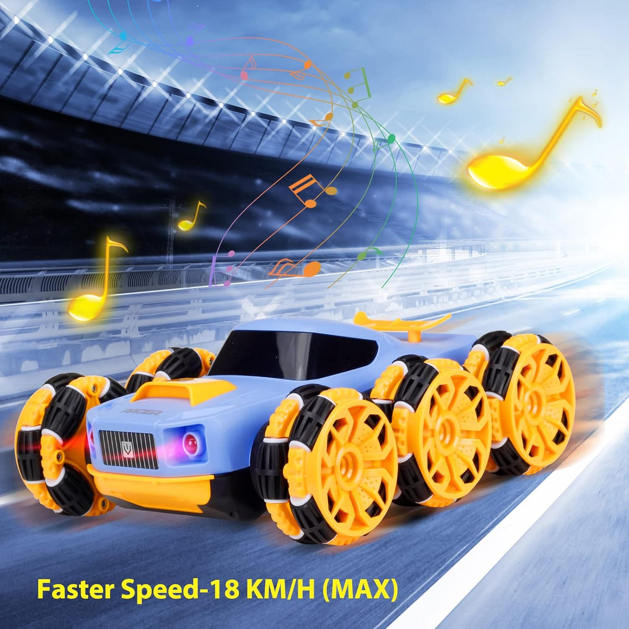 RC 6 Wheels Max Speed Stunt Car