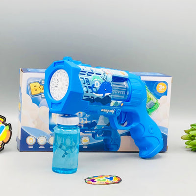 12 Holes Electric Dolphin Colorful Bubble Blaster Gun