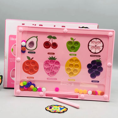 Premium Magnetic Beads Fruit Puzzle Board