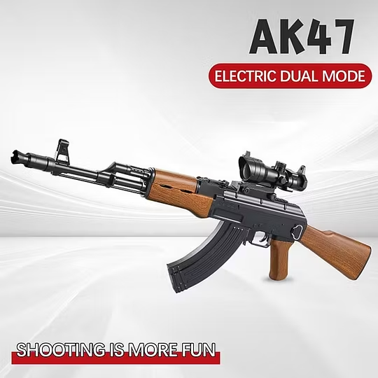 7.4V Electric AK47 Large Gel Blaster Shooting Rifle