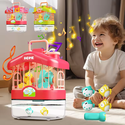 2in1 Bird Cage & Fish Tank With Light & Music