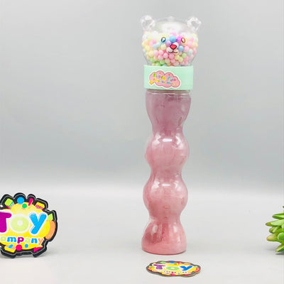 1Pc Bear Shape Snowflake Crystal Slime Mud Bottle