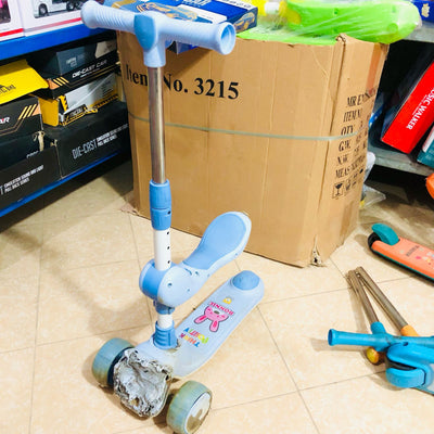 Height Adjustable Kids Scooter Sky Blue - Major Fault