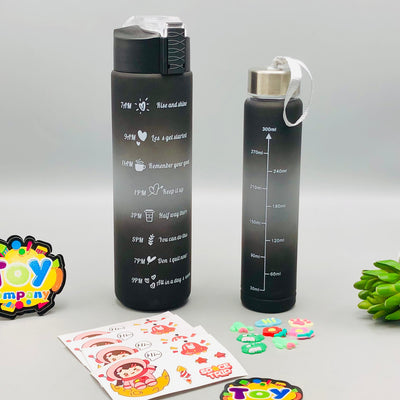 2Pcs Premium Plastic Water Bottles