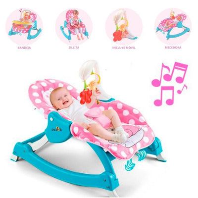 3in1 Musical Baby Rocking Chair - Without Box