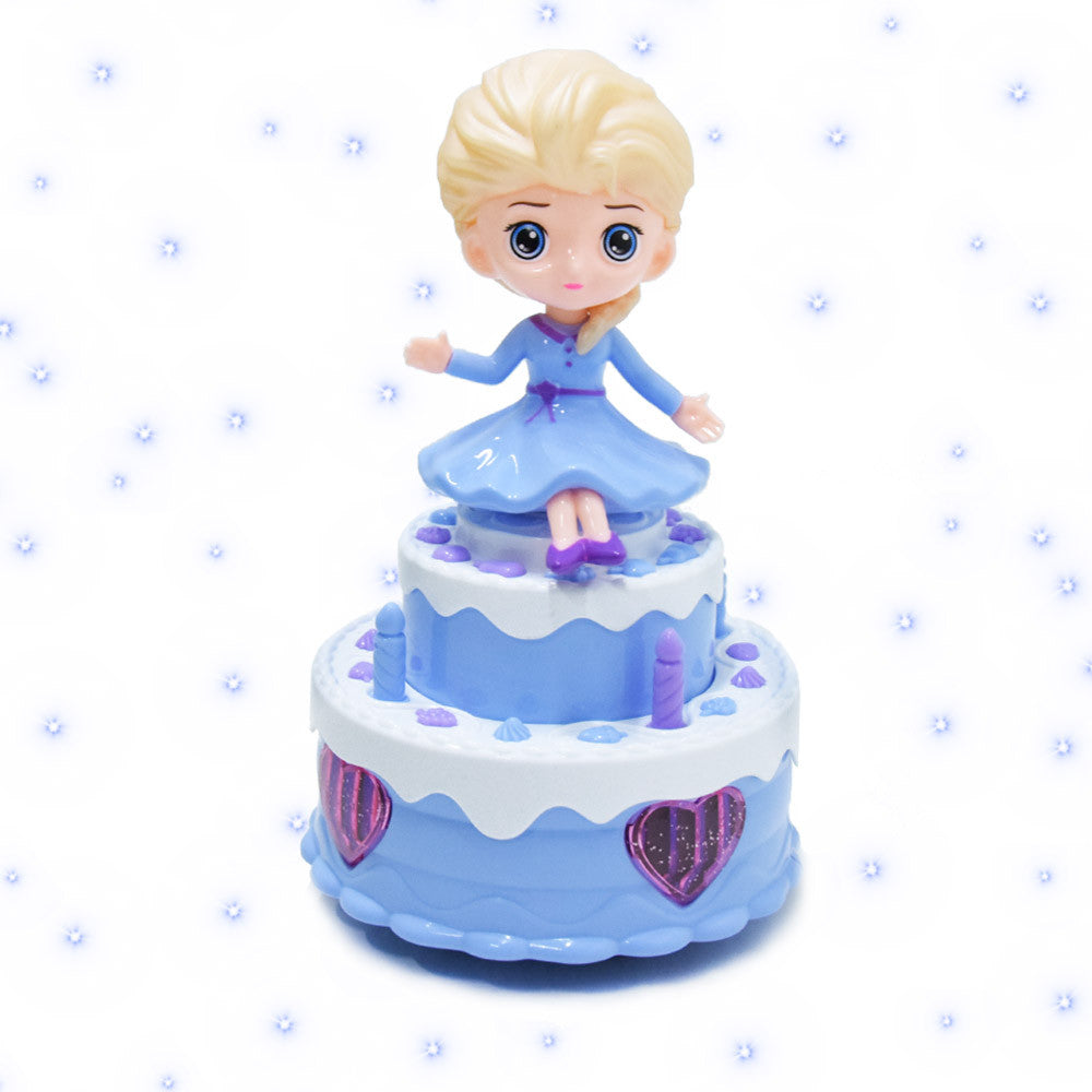 Light & Musical Rotating Cake Girl