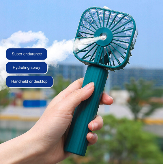 3 In 1 Mini Spray Fan With USB Cable