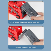 ABS Mini Car Launcher Truck With 8Pcs Alloy Cars