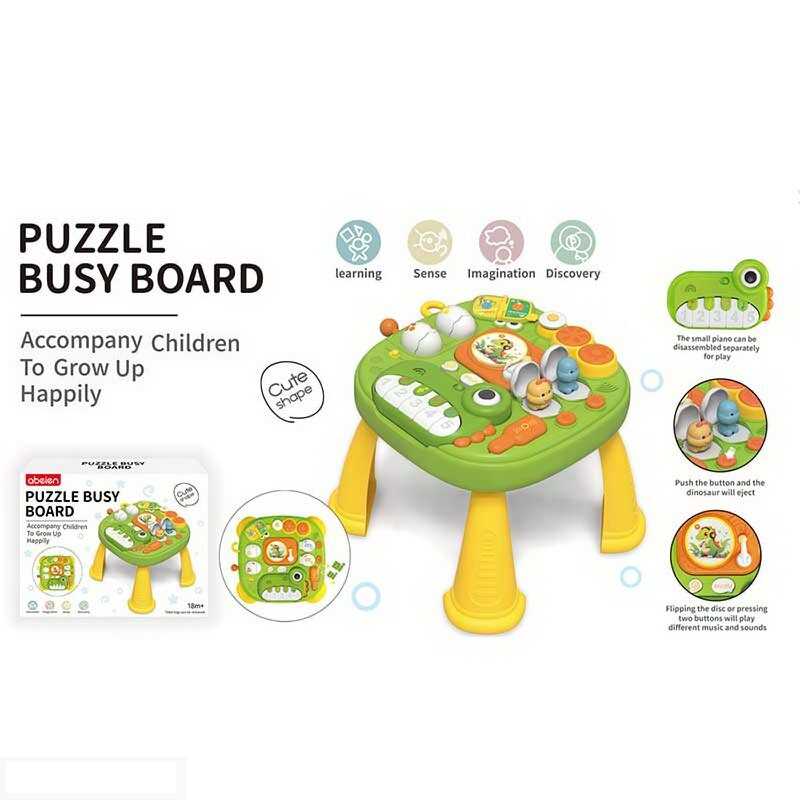 Multi-functional Kids Dinosaur Musical Piano Activity Table