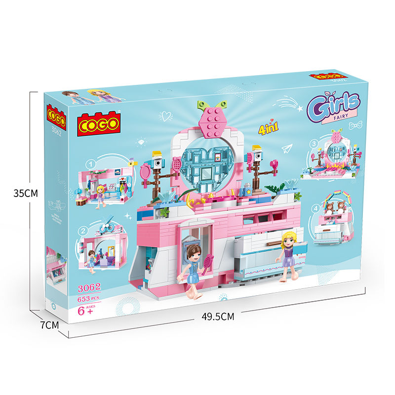 4 in 1 COGO Beauty Salon - 648Pcs