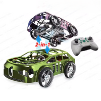 2in1 Mini Drone & RC Car With Lights