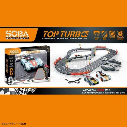 1:43 300cm DIY Top Turbo Car Racing Track Set