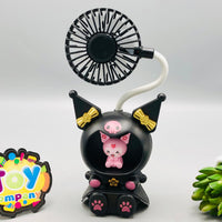 Kuromi Flexible Table Fan With Sharpener