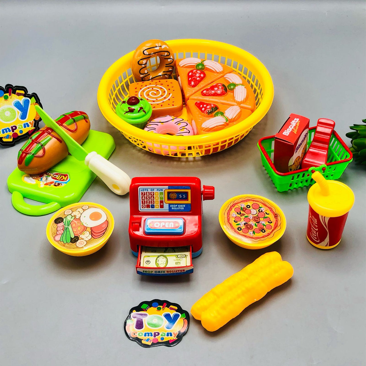 17Pcs Pretend Play Fast Food Set