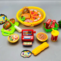 17Pcs Pretend Play Fast Food Set