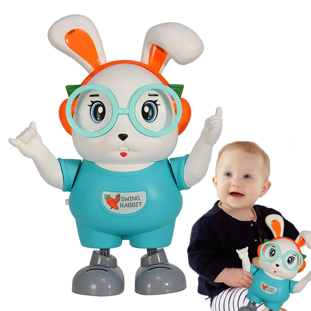 Electric Cute Dancing Rabbit With Light & Music