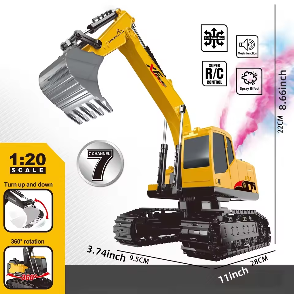 1:20 2.4GHz RC Excavator Spray Model