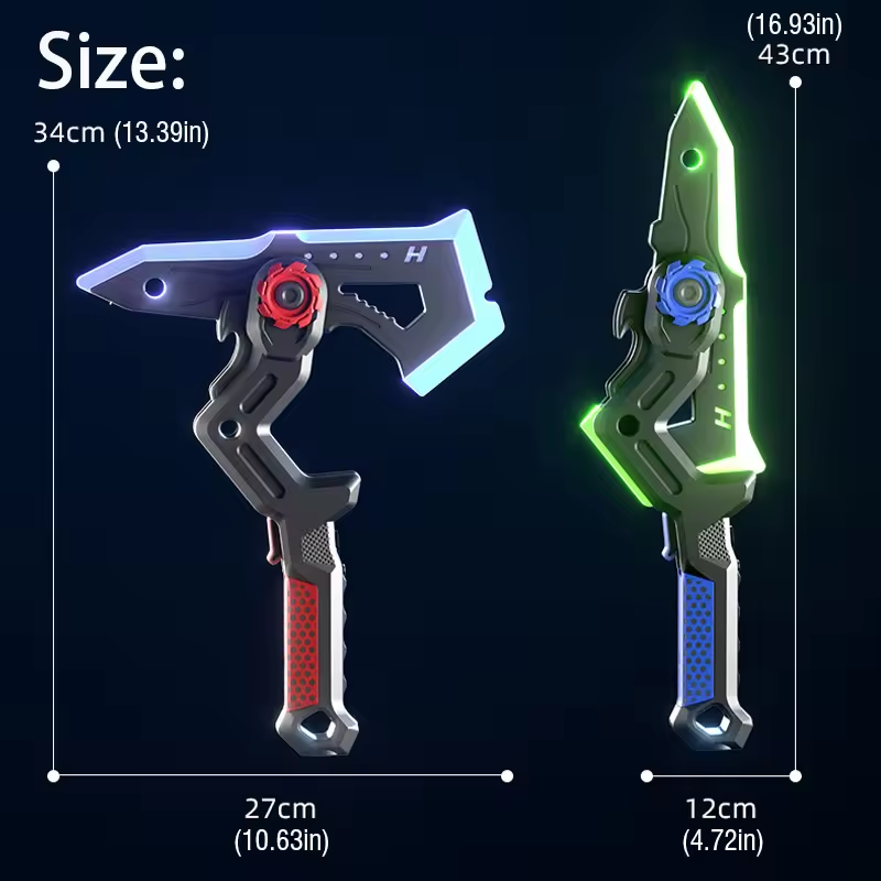 2in1 Transforming Axe & Energy Sword With Light & Smoke