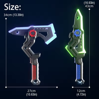 2in1 Transforming Axe & Energy Sword With Light & Smoke