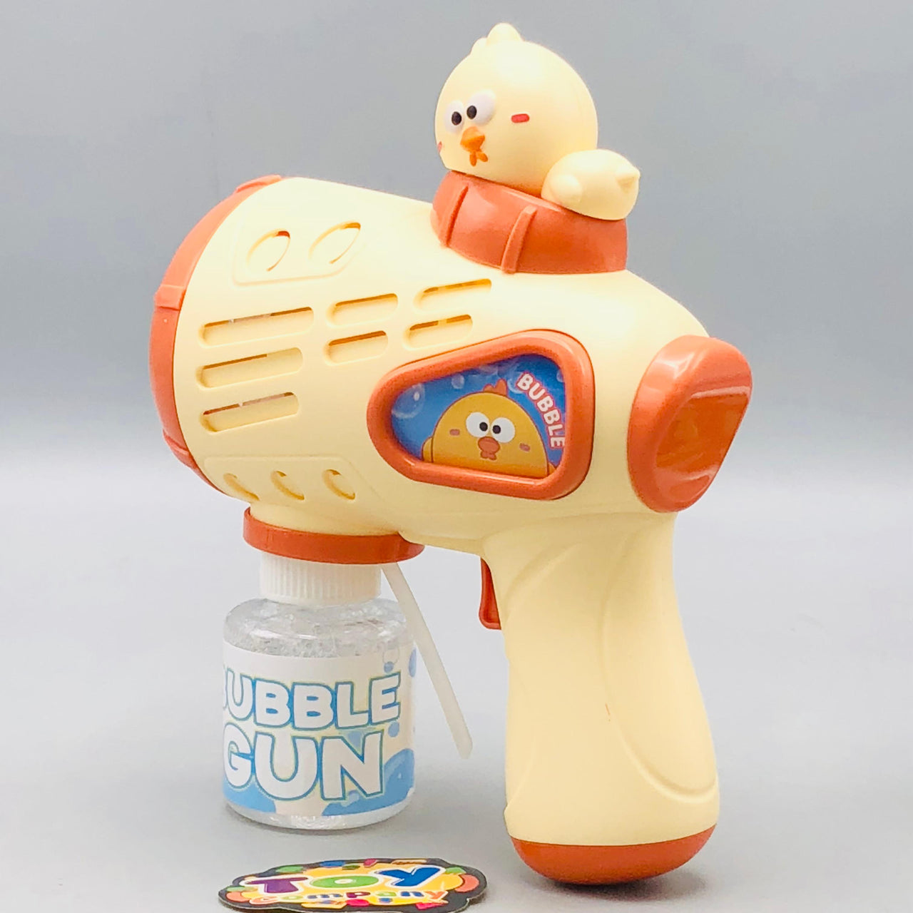 6 Holes Battery Operated Chick Colorful Bubble Gun