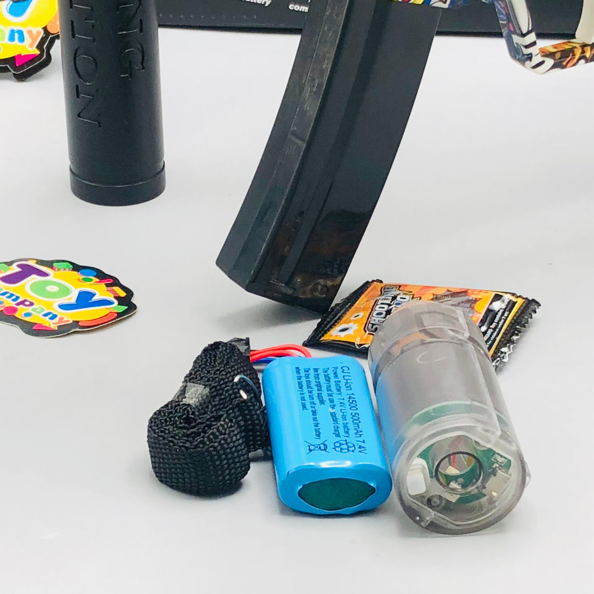 Rechargeable MP5 Gel Blaster Gun With Colorful Light Silencer