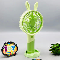 8* Inches Rechargeable Bunny Cooling Fan