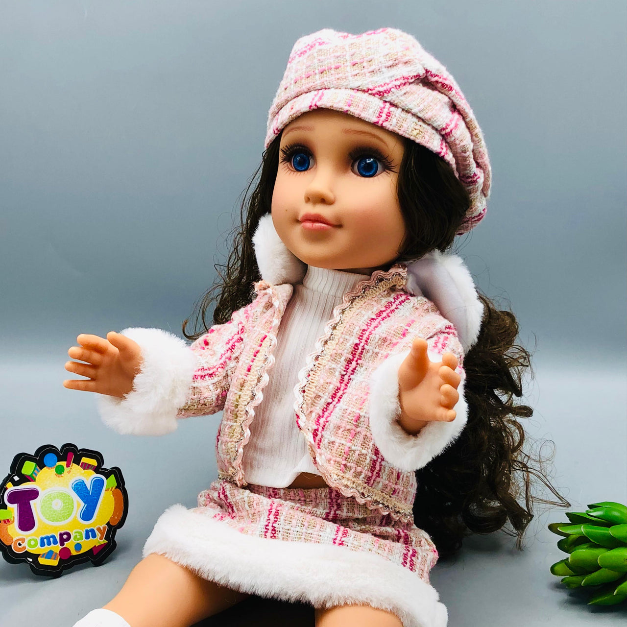 18* Inches Premium Movable Joints Chic Winter Dress Doll