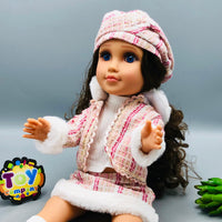 18* Inches Premium Movable Joints Chic Winter Dress Doll