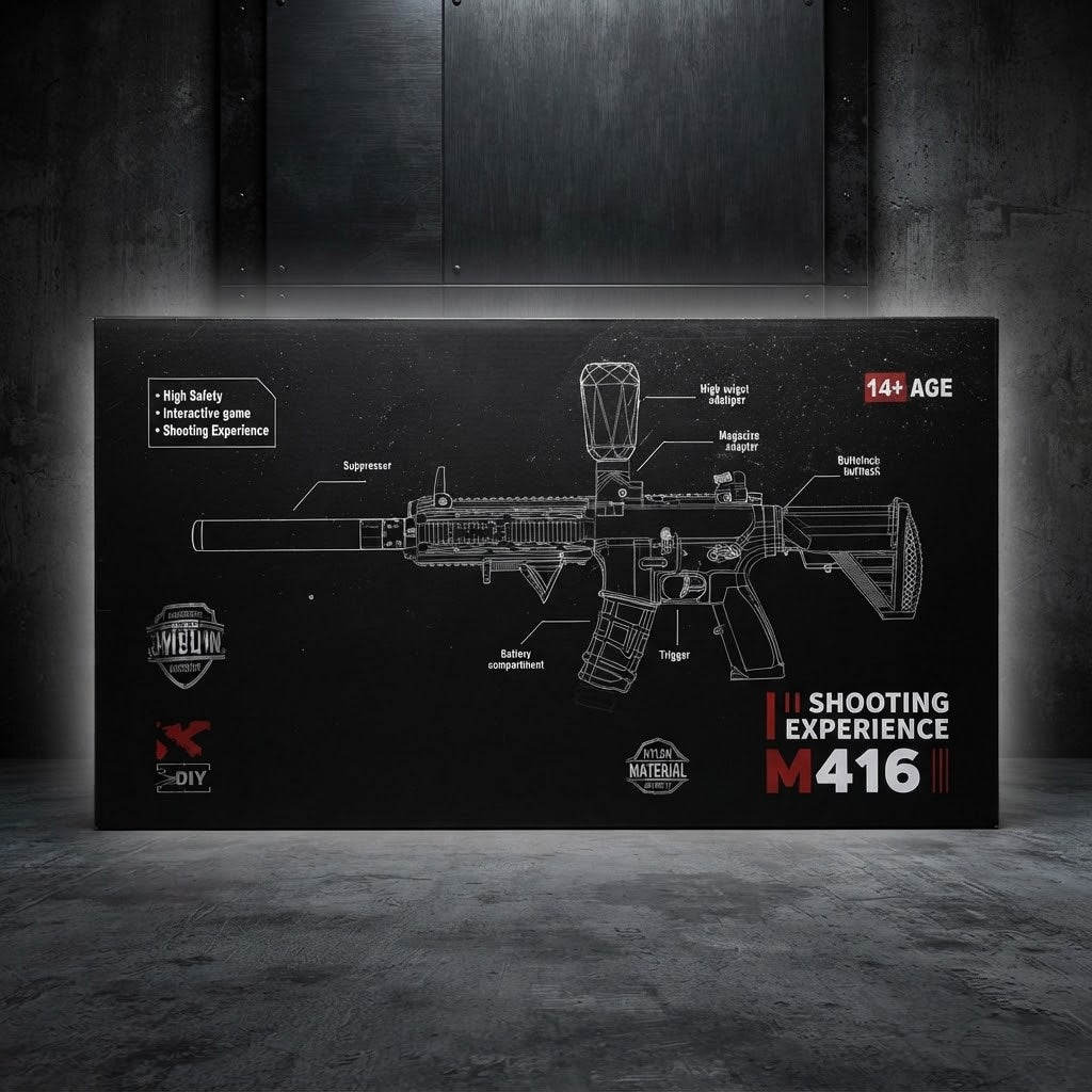 Electric M416 Gel Blaster Gun - Nylon Version