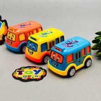 Kids Mini ABS Pullback Bus - 1Pc