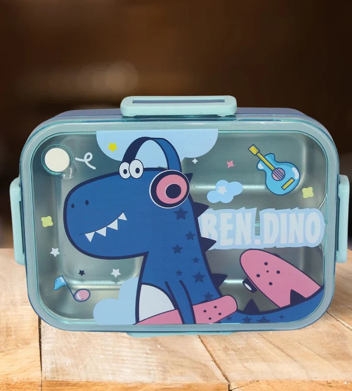 750ml Kids Stainless Steel Lunch Box With Spoon & Chopsticks