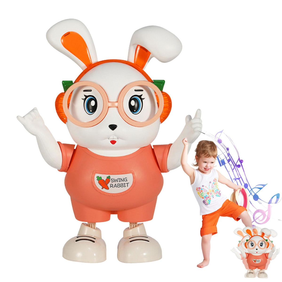 Electric Cute Dancing Rabbit With Light & Music