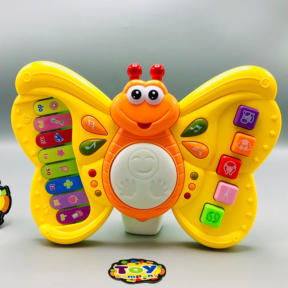 Battery Operated Butterfly Piano With Light & Music