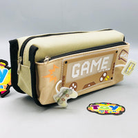 Premium Game Themed Kids Pencil Pouch - Beige