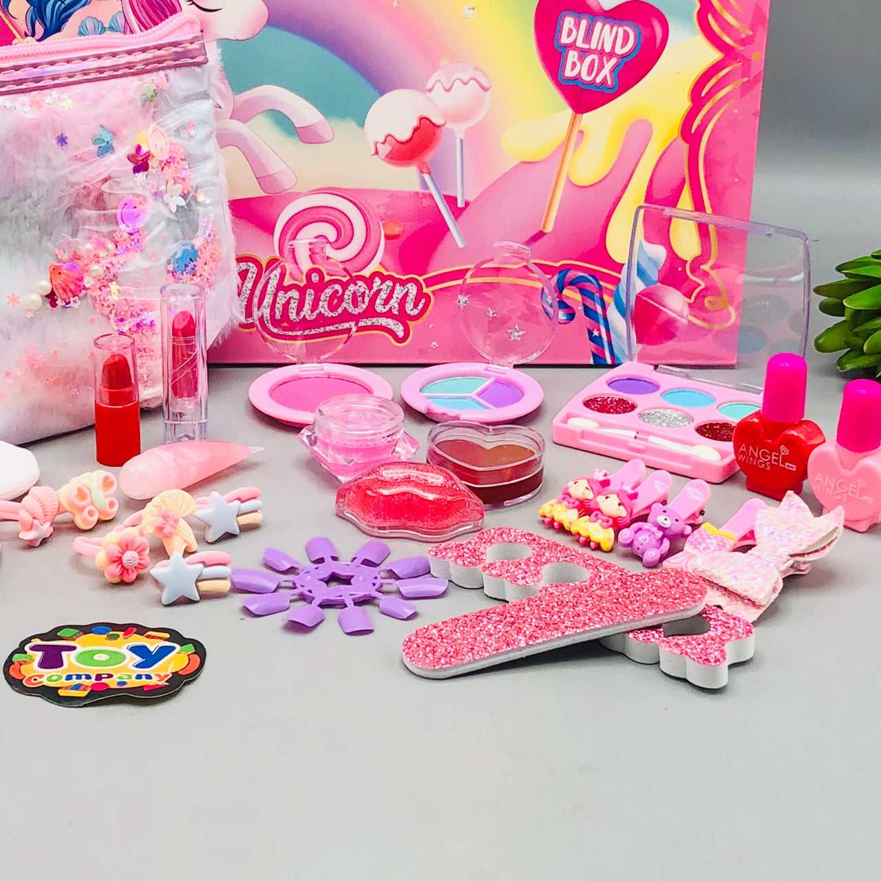 30Pcs Realistic Unicorn Makeup Set With Pouch
