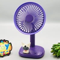Rechargeable Kuromi Desktop Fan With Cartoon Buddy