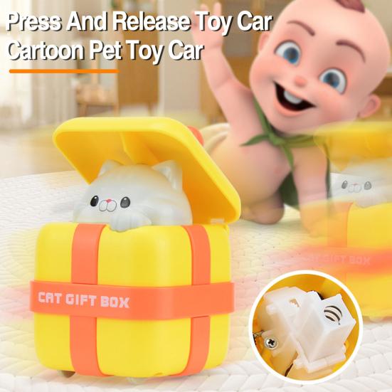 Press & Go Cute Kitty Gift Car - 1Pc