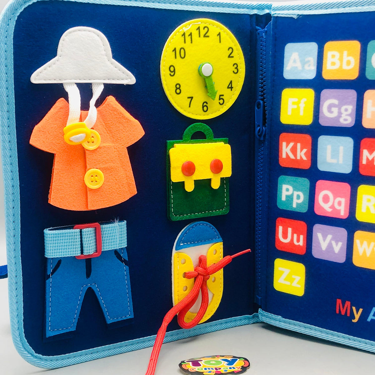 Montessori Multi-functional Activity Busy Book - Blue