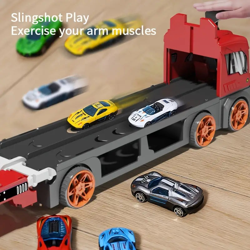 Deformation Ejection Truck Slide Drive - 6 Metal Cars
