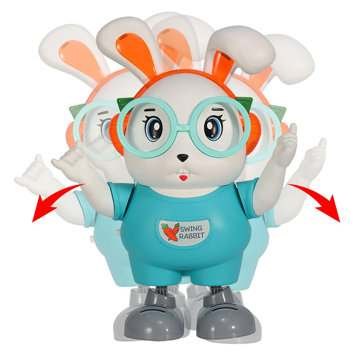 Electric Cute Dancing Rabbit With Light & Music