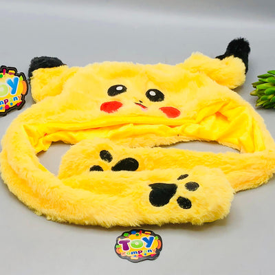 Premium Kids Pikachu Luminous Glowing Lights Ear Flaps Cap