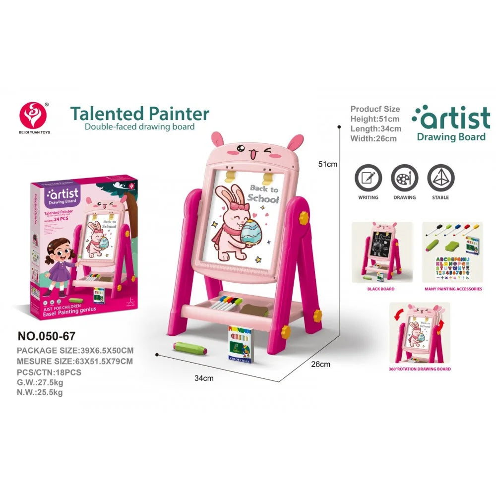 Talented Painter Double-Sided Kids Drawing Board